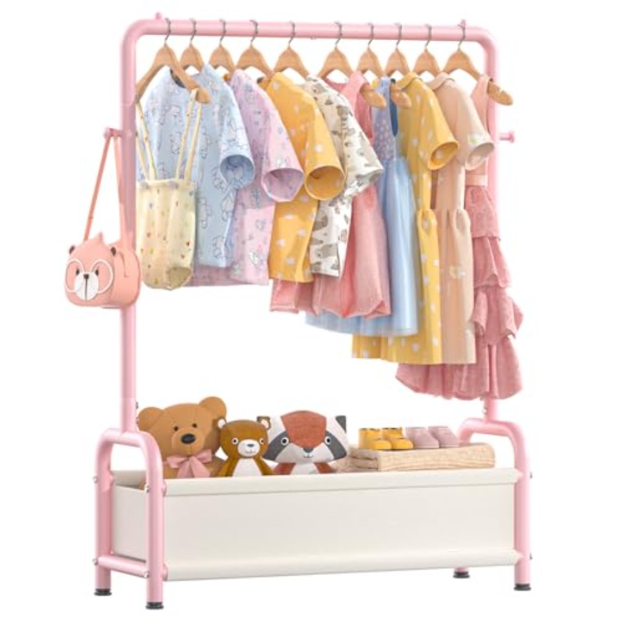 Clothing Rack with Storage She - Baby Clothing Hanging Rack のレビューと価格