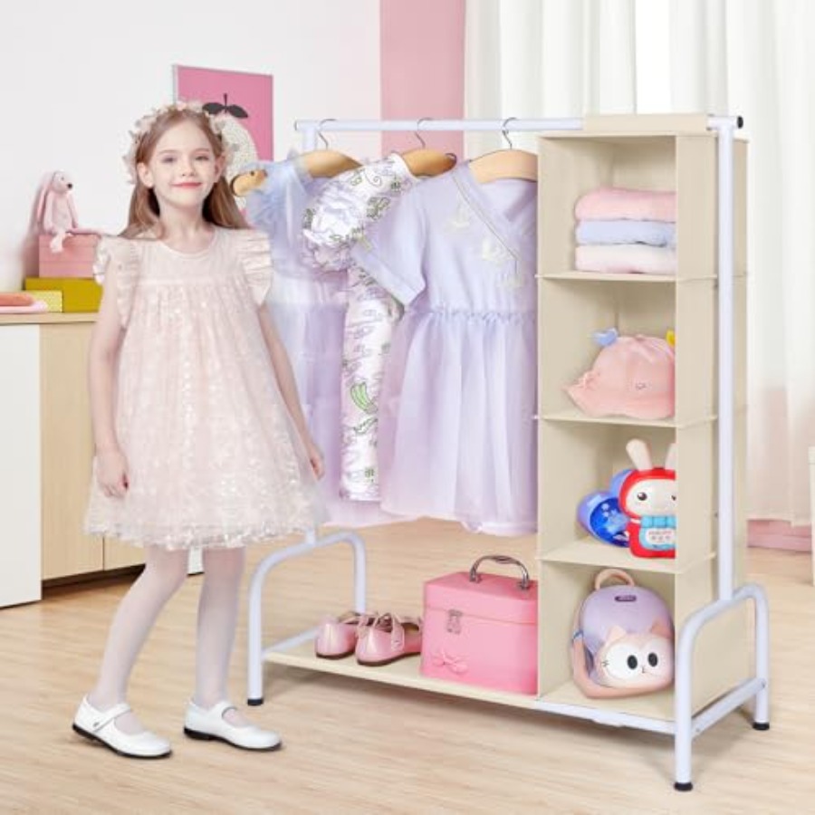 Clothing Rack with Hanging Org - Baby Clothing Hanging Rack のレビューと価格