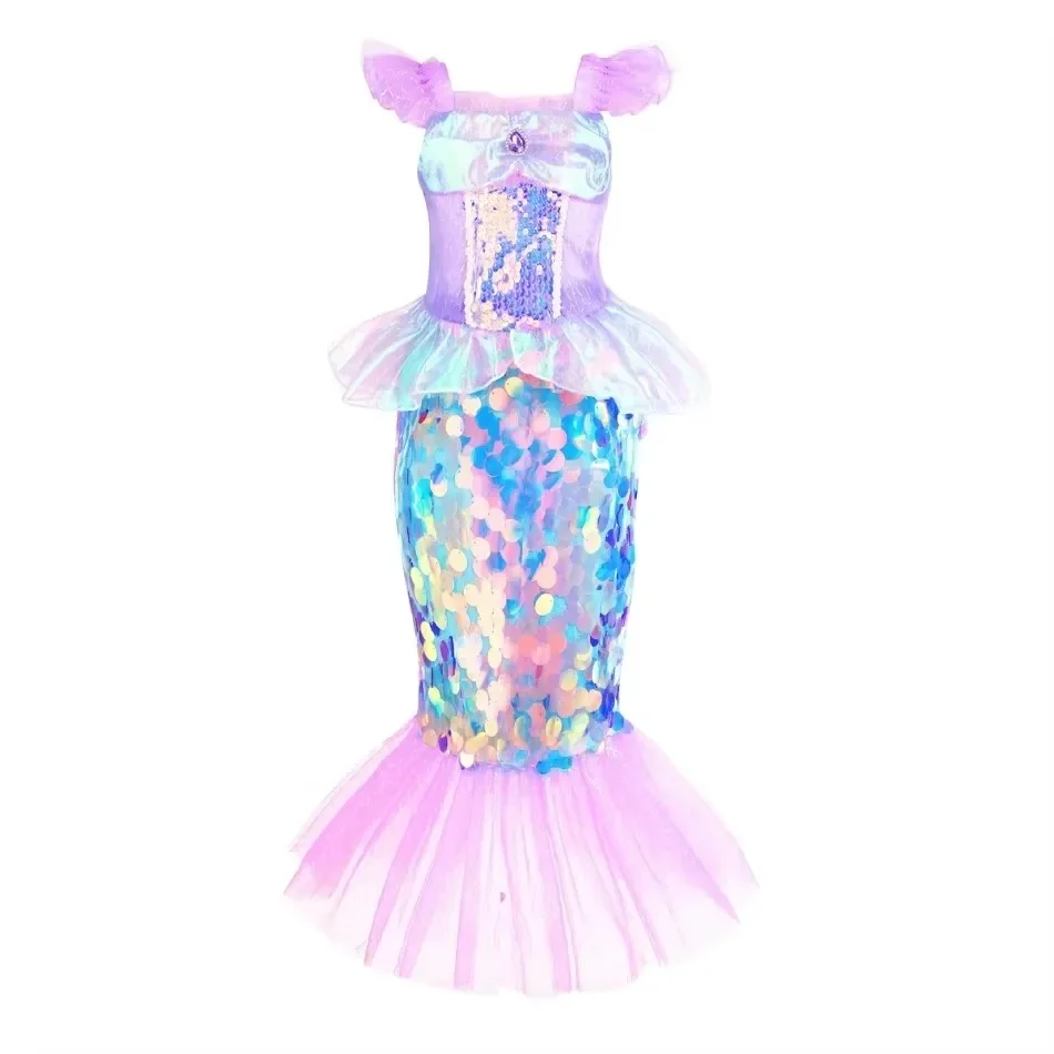 Mermaid Dress Girls Kids Cospl - Baby Clothing Europe のレビューと価格