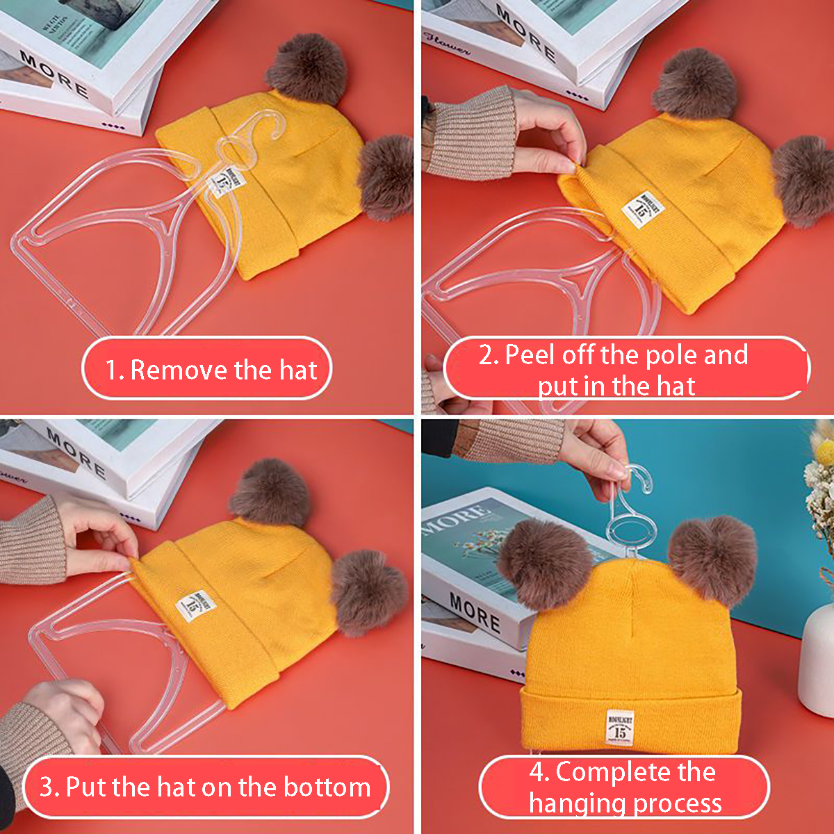 Simple Hat Display Rack Baby C - Baby Clothing Hanging Rack のレビューと価格