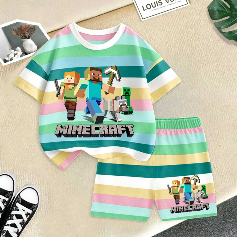 Minecrafted Girl boy Summer T  - Baby Clothing Deals のレビューと価格