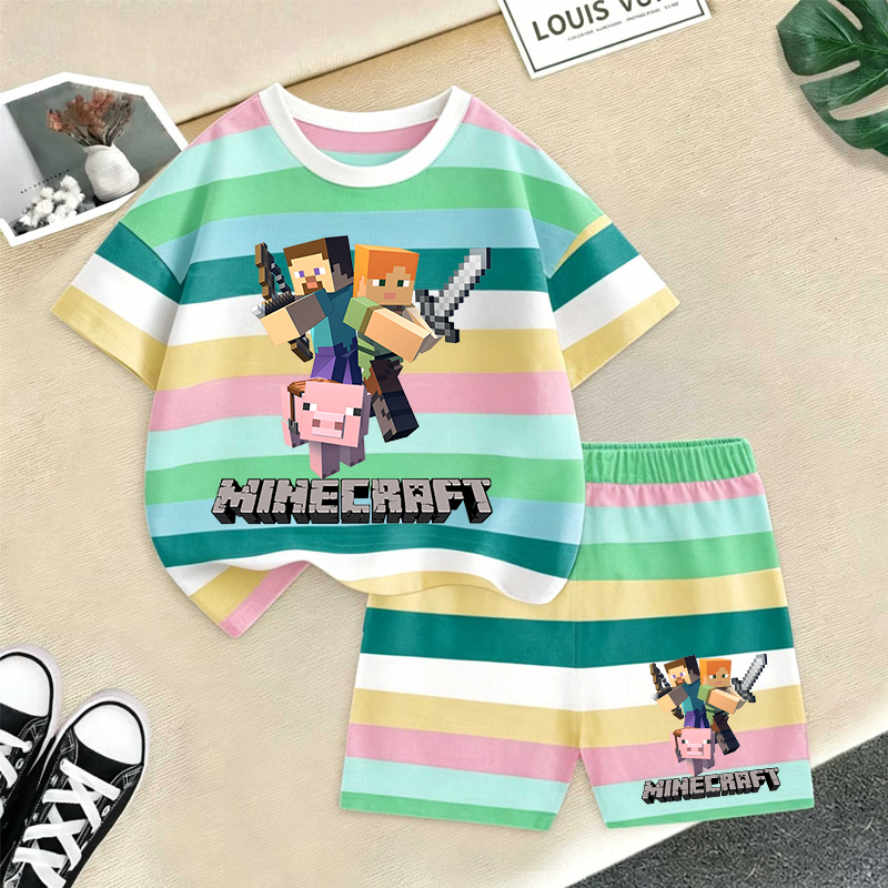 Minecrafted Girl boy Summer T  - Baby Clothing Deals のレビューと価格