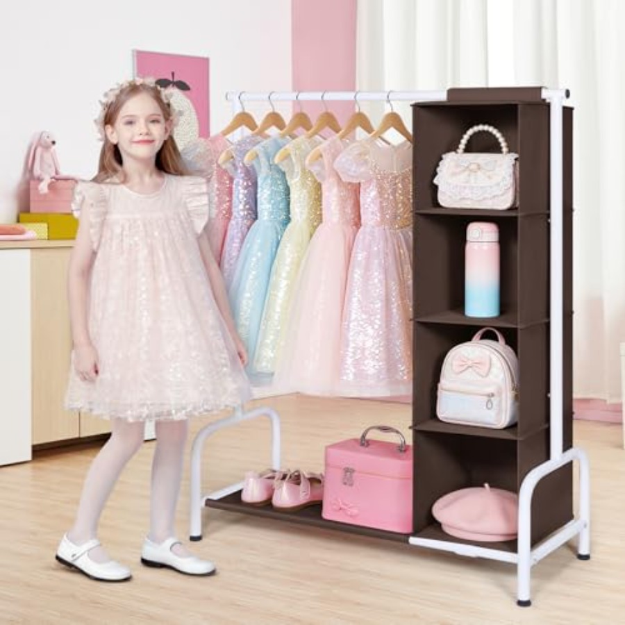 Clothing Rack with Hanging Org - Baby Clothing Hanging Rack のレビューと価格
