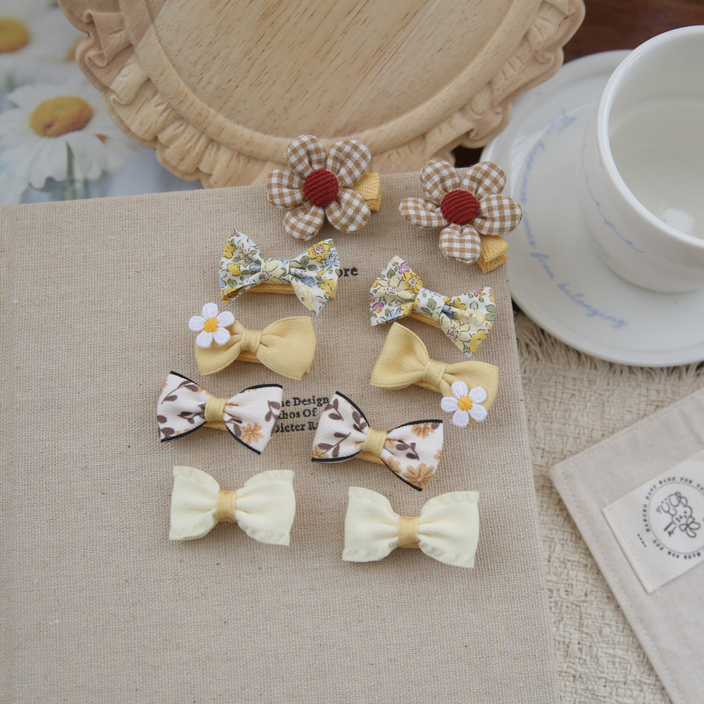10pcs/Set Baby Hair Accessorie - Baby Clothing Material のレビューと価格