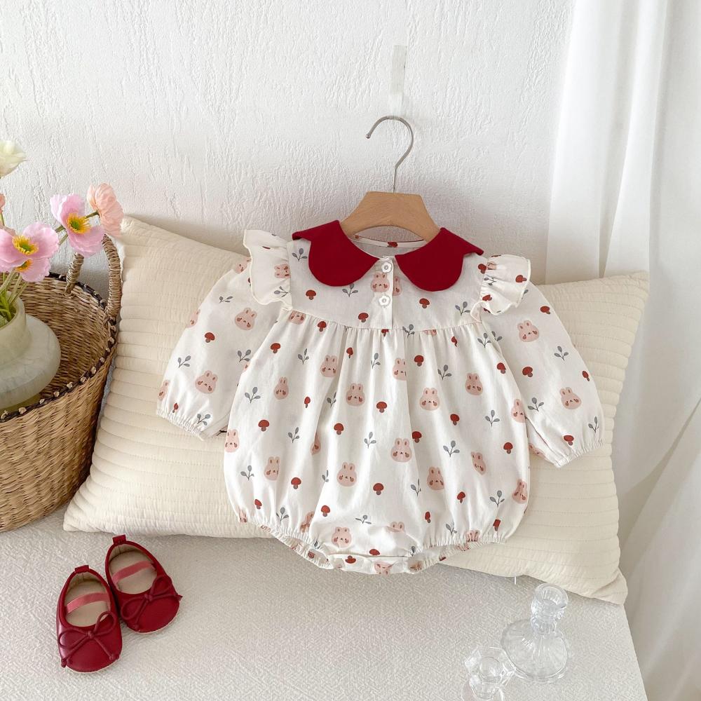 Cute Rabbit Printed Baby Jumps - Baby Clothing High Quality のレビューと価格