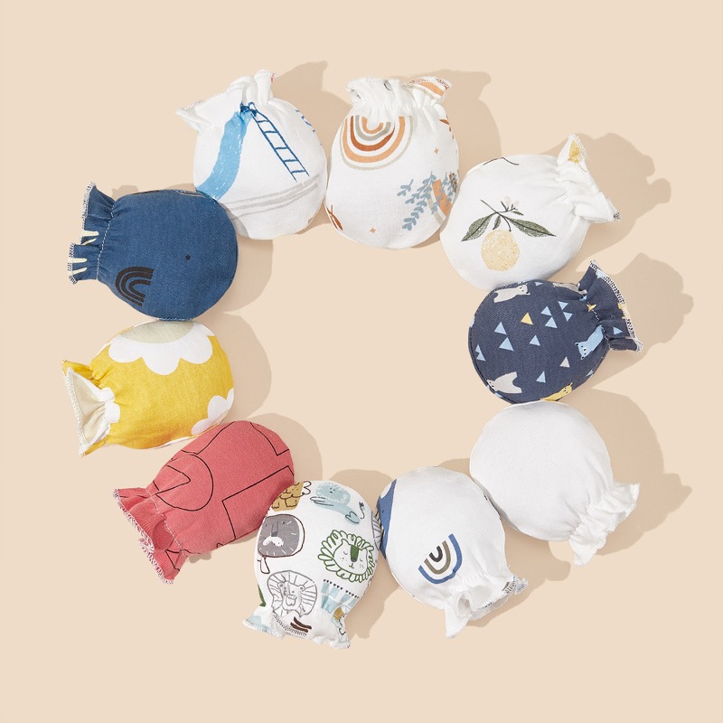 Baby Cotton Mittens 0-6 Months - Baby Mittens Scratch のレビューと価格