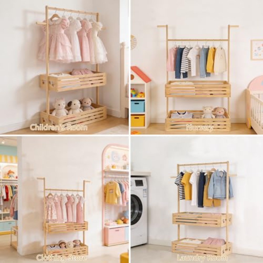 Extra Large Clothing Rack for  - Baby Clothing Hanging Rack のレビューと価格