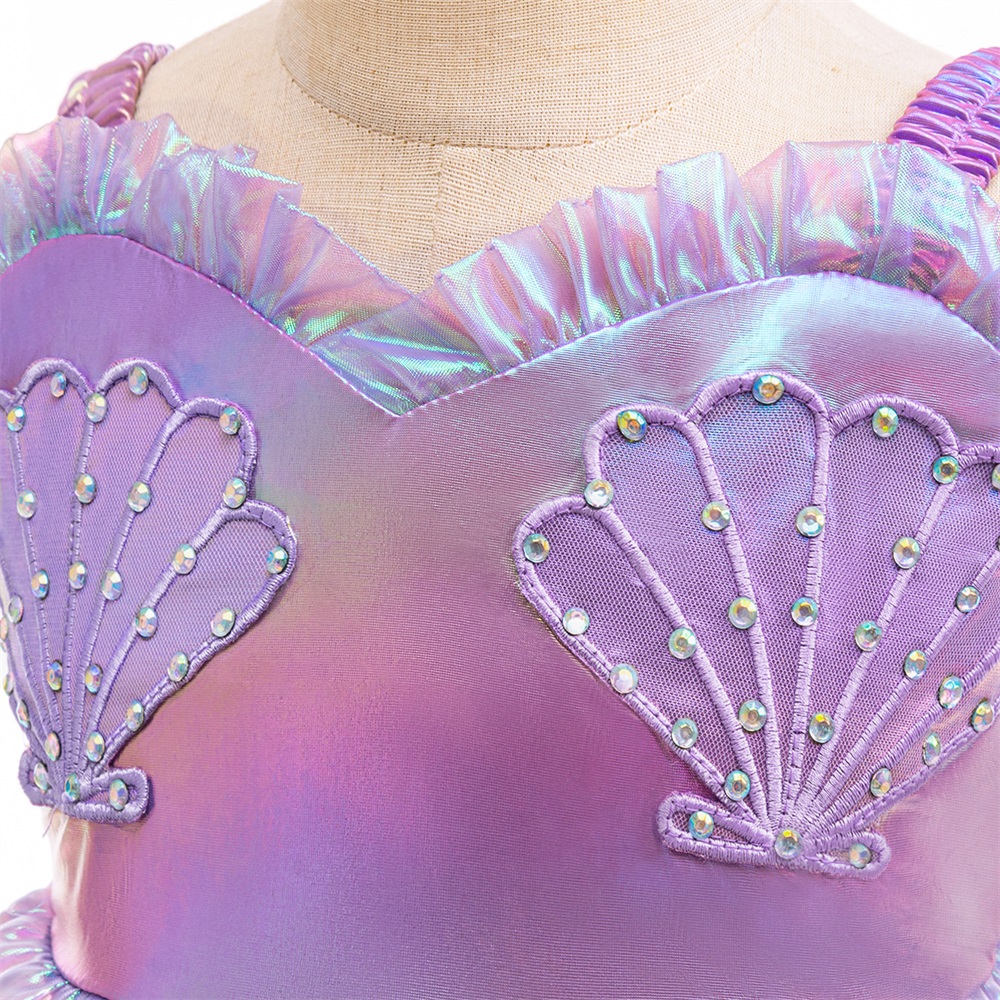 7pcs Girls Little Mermaid Cosp - Baby Clothing Europe のレビューと価格