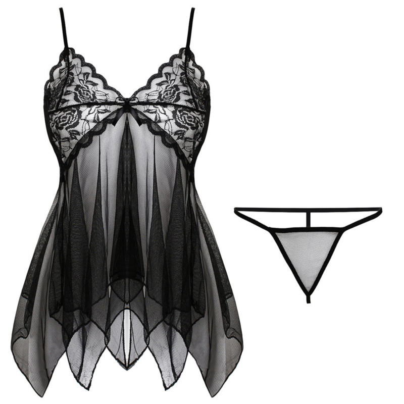 Sexy Lingerie Lady Silk Lace S - Baby Clothing For Sleep のレビューと価格