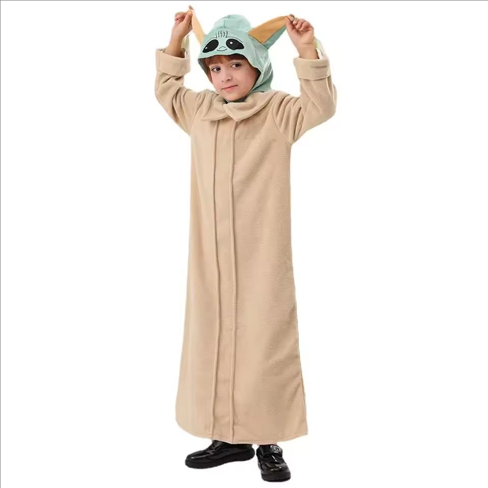 Cute Alien Cosplay Yoda Baby H - Baby Yoda Clothing のレビューと価格