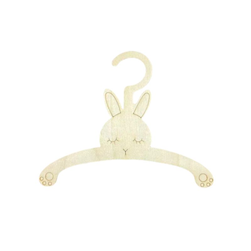 20PCS Cute Wooden Clothes Hang - Baby Clothing Hanging Rack のレビューと価格