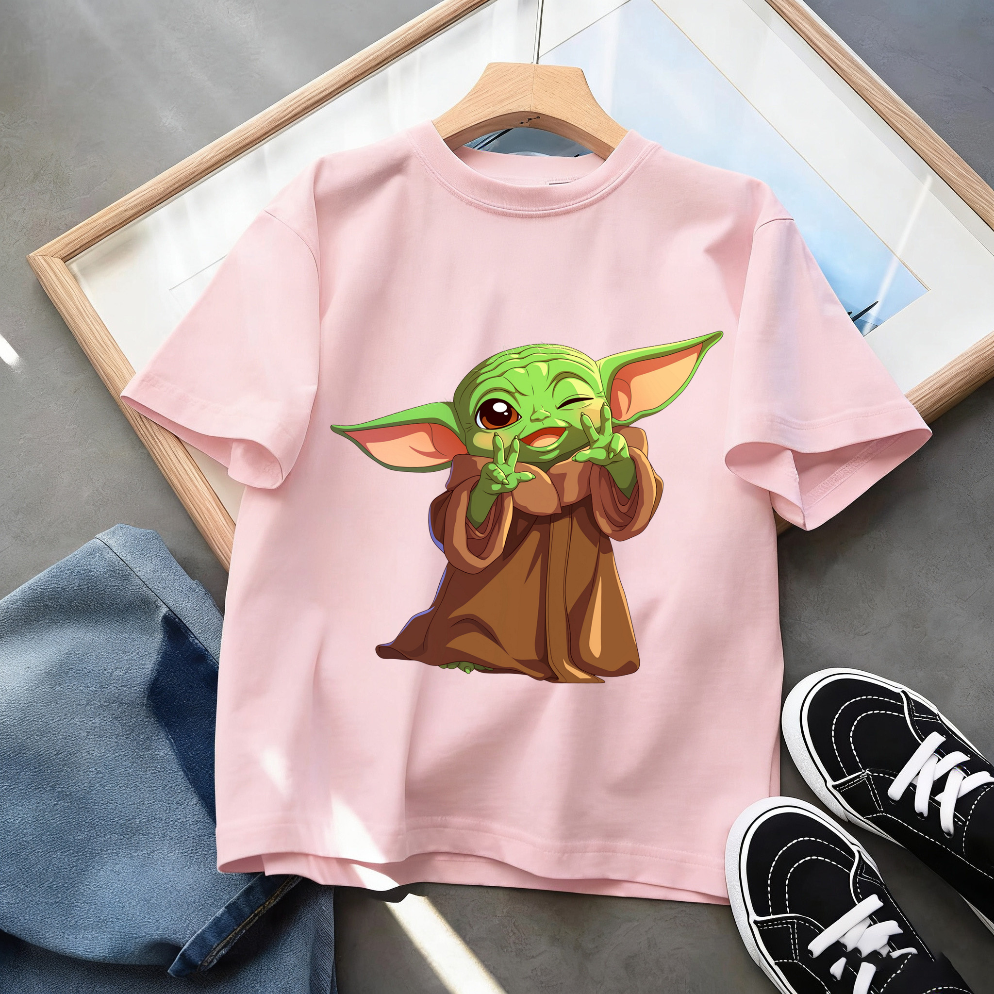 Hot Sale Star Wars Baby Yoda G - Baby Yoda Clothing のレビューと価格