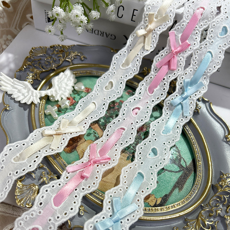 1yard Bow Pleated Lace Lolita  - Baby Clothing Material のレビューと価格