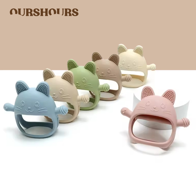 1PC Baby Silicone Teethers Glo - Baby Mittens Scratch のレビューと価格