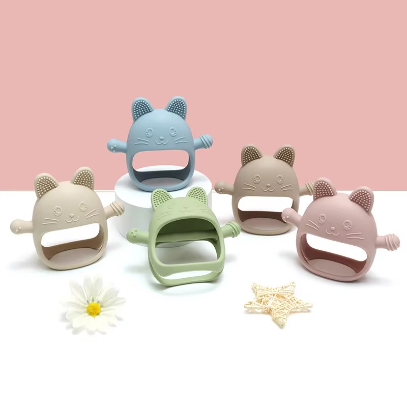 1PC Baby Silicone Teethers Glo - Baby Mittens Scratch のレビューと価格