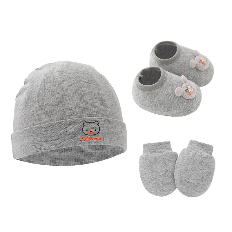 3PCS/Set Newborn Hat Gloves Sh - Baby Mittens Scratch のレビューと価格