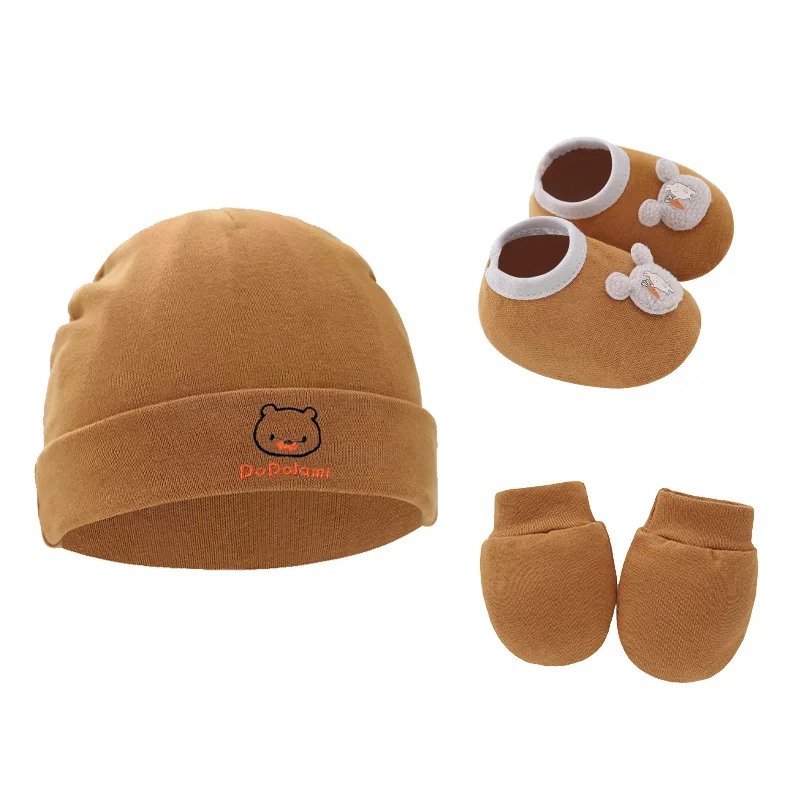 3PCS/Set Newborn Hat Gloves Sh - Baby Mittens Scratch のレビューと価格