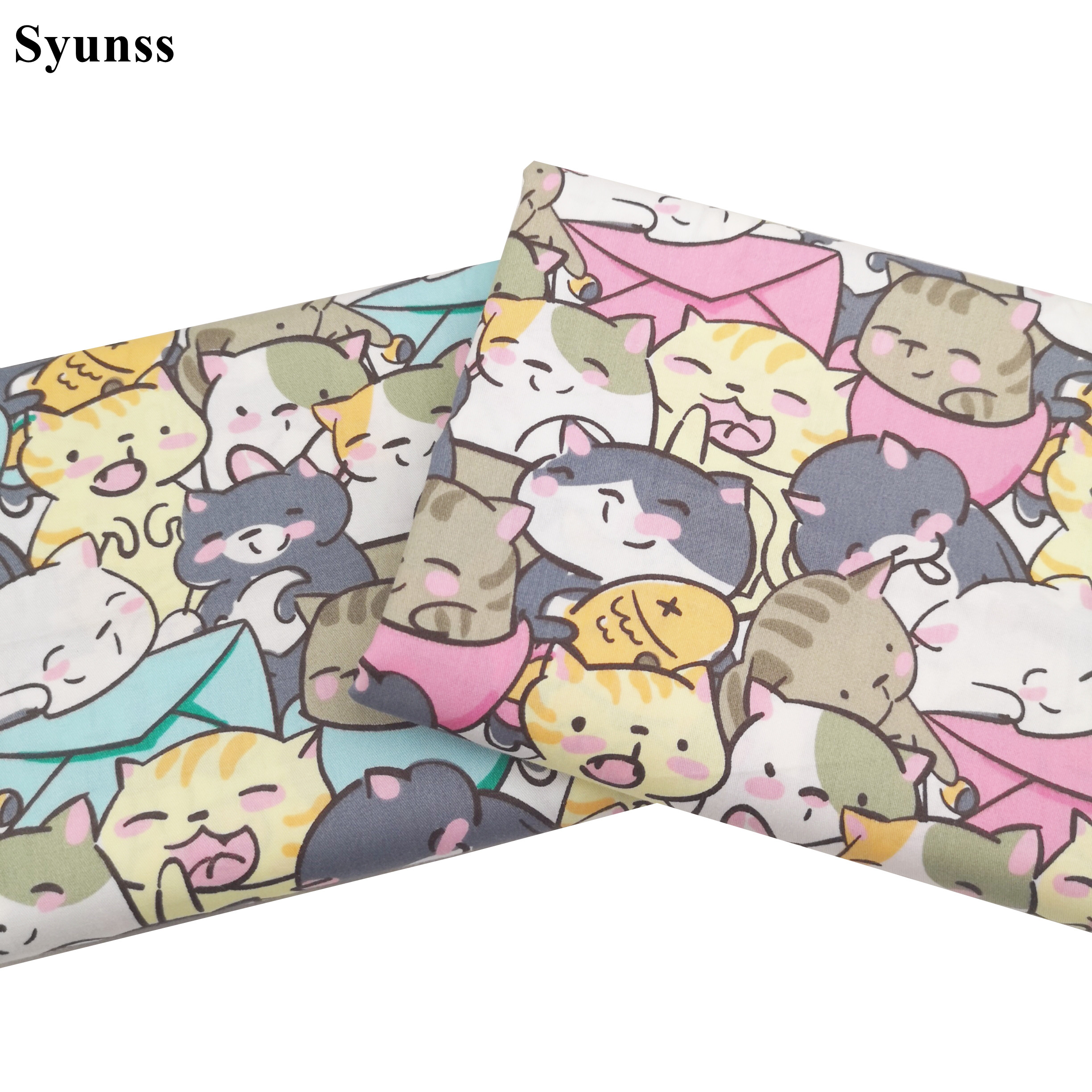 Syunss-Cute Cat Envelope Print - Baby Clothing Material のレビューと価格