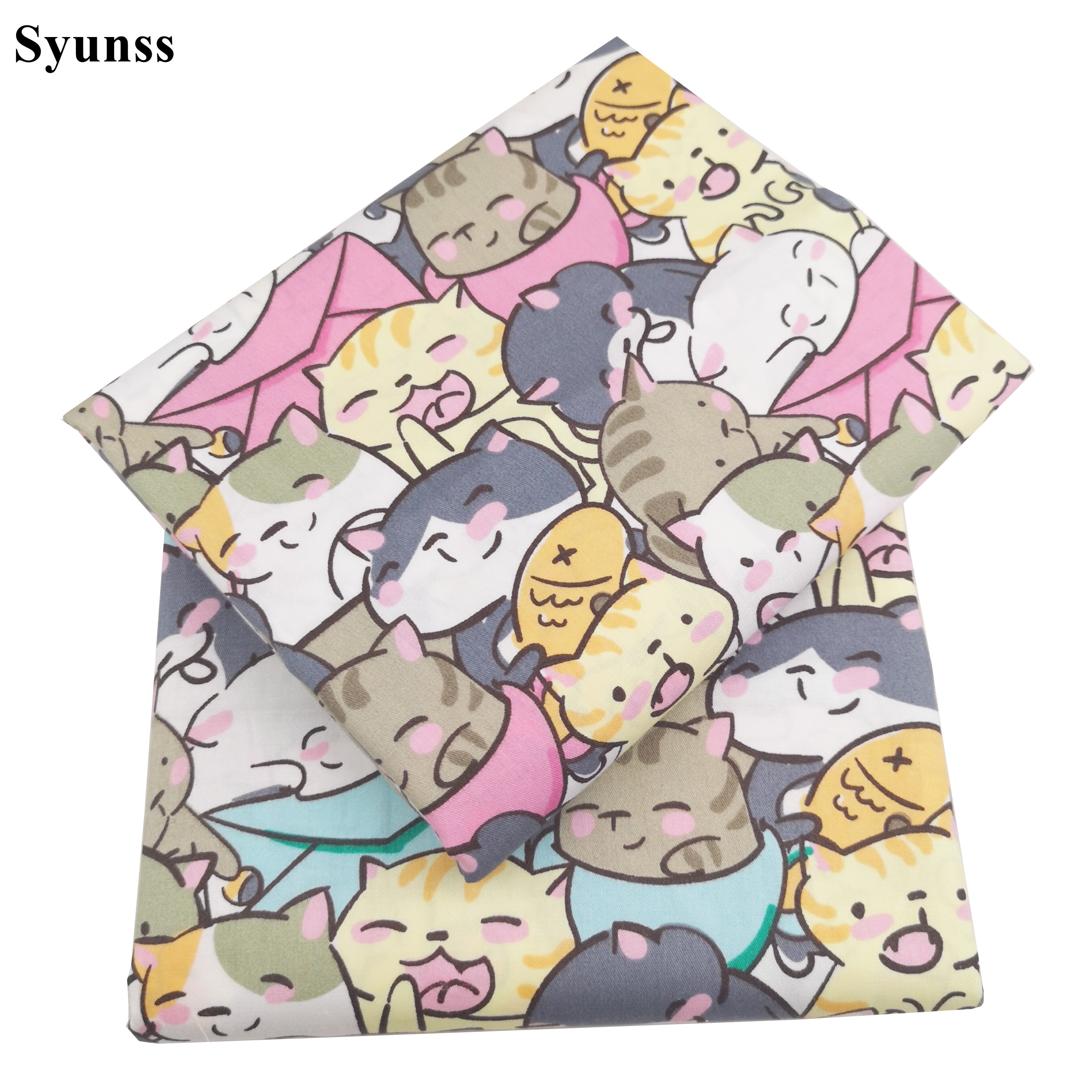 Syunss-Cute Cat Envelope Print - Baby Clothing Material のレビューと価格