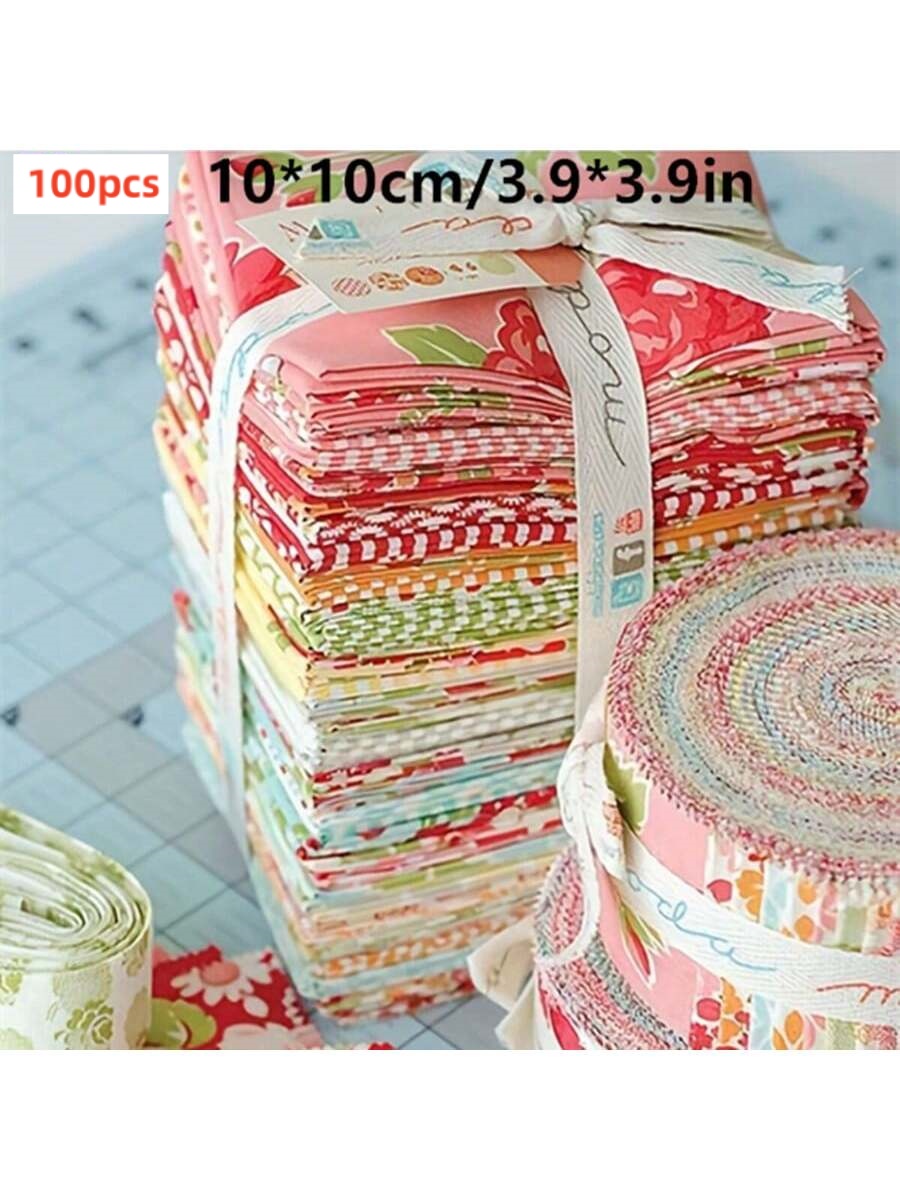 100pcs10*10cm/3.9*3.9in Twill  - Baby Clothing Material のレビューと価格