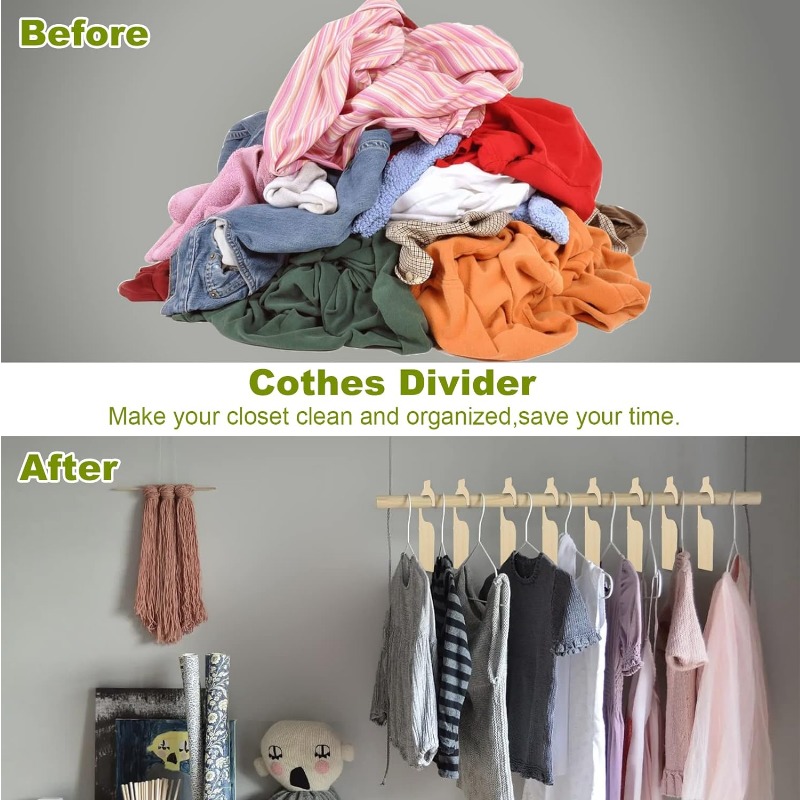 5PCS Blank Clothing Rack Divid - Baby Clothing Hanging Rack のレビューと価格