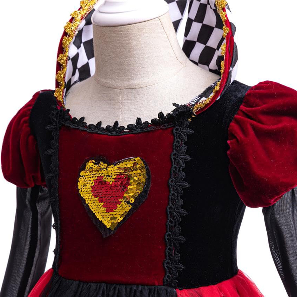 Girls Queen of Hearts Cosplay  - Baby Clothing Europe のレビューと価格