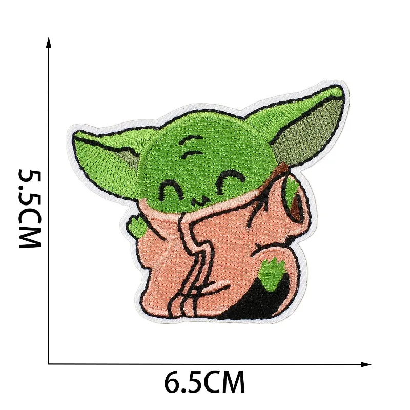 9pcs Stars Warsed Embroidered  - Baby Yoda Clothing のレビューと価格