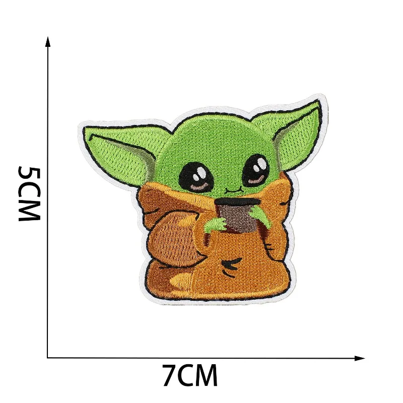 9pcs Stars Warsed Embroidered  - Baby Yoda Clothing のレビューと価格