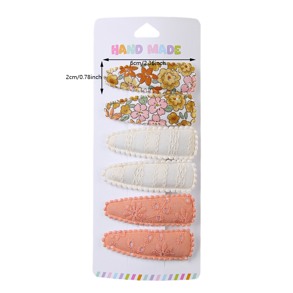6Pcs/Set Flower Print Fabric B - Baby Clothing Material のレビューと価格