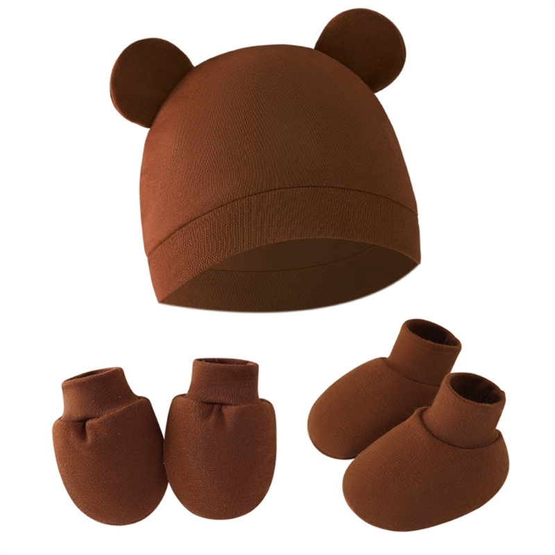 1 Set Newborn Beanie Cap with  - Baby Mittens Scratch のレビューと価格