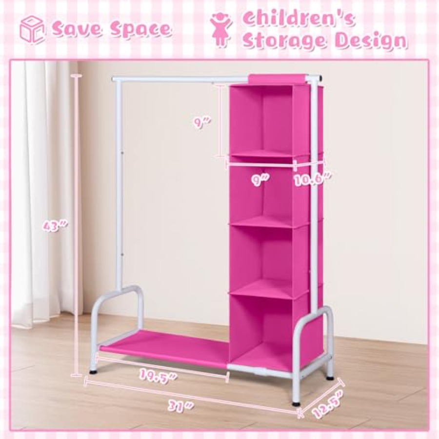 Clothing Rack with Hanging Org - Baby Clothing Hanging Rack のレビューと価格