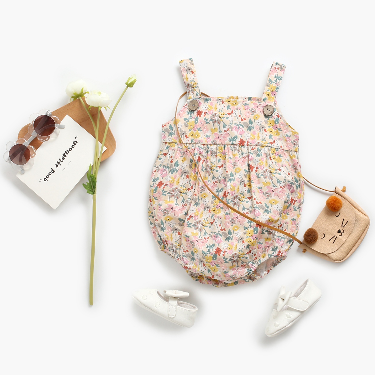 Baby Strap Bodysuits Floral In - Baby Clothing Pk のレビューと価格