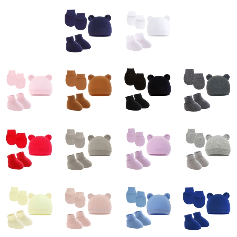Newborn Baby Hat Sock Mittens, - Baby Mittens Scratch のレビューと価格