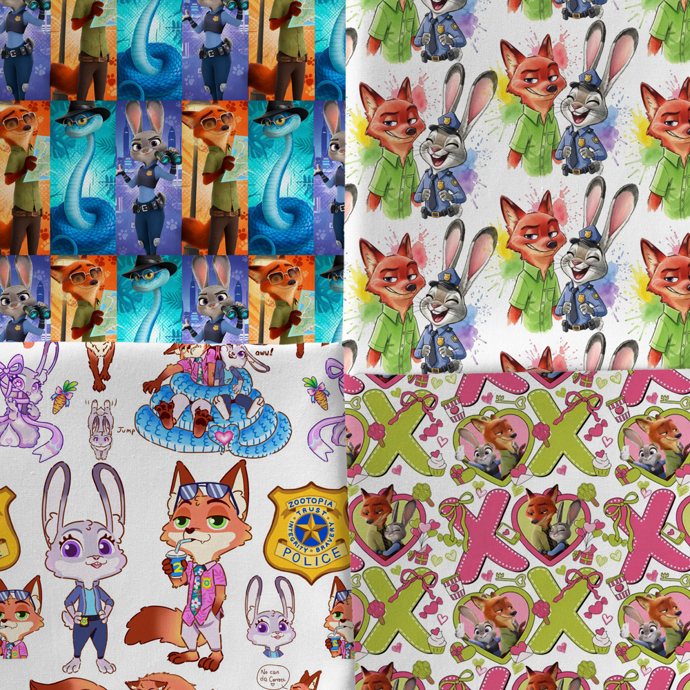 45*140cm Judy Zootopia printed - Baby Clothing Material のレビューと価格