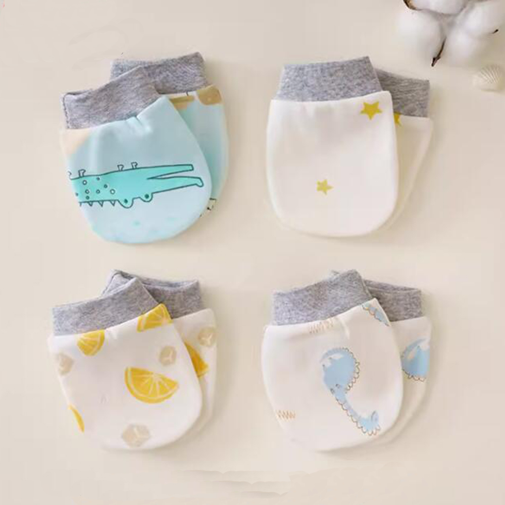 5 Pairs/Set Baby Cotton Soft M - Baby Mittens Scratch のレビューと価格