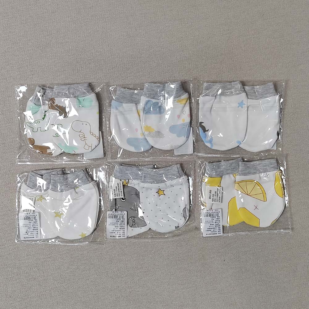 5 Pairs/Set Baby Cotton Soft M - Baby Mittens Scratch のレビューと価格