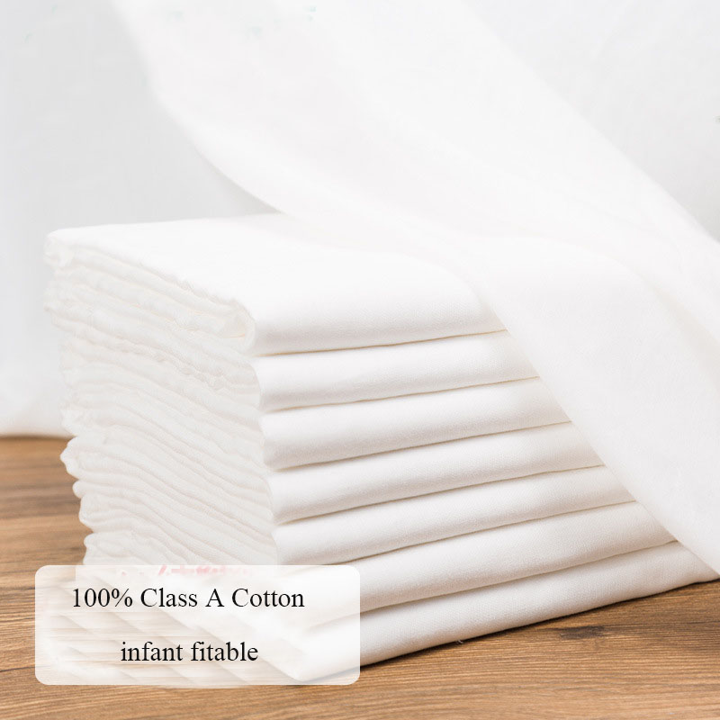 100x145cm Pure 100% Cotton Whi - Baby Clothing Material のレビューと価格