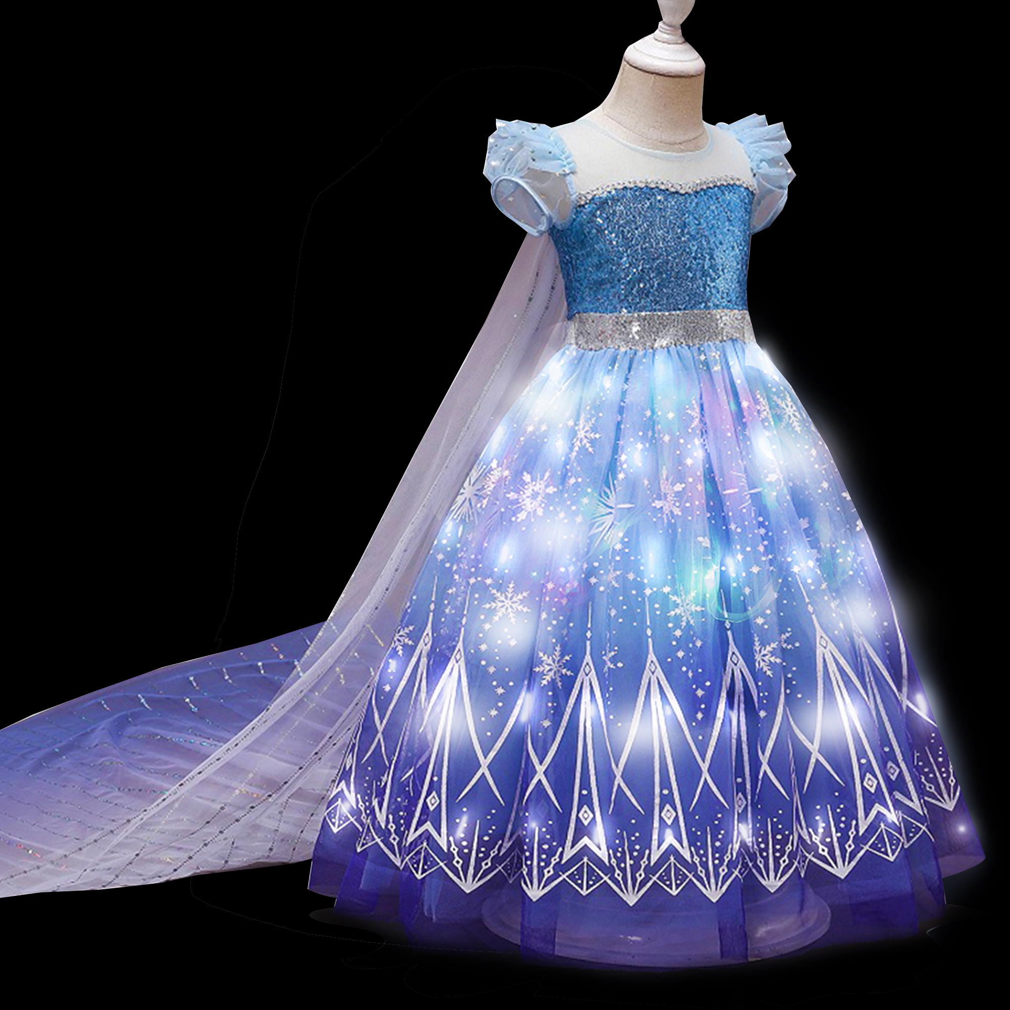 Kids Copslay Elsa LED Light Up - Baby Clothing Europe のレビューと価格