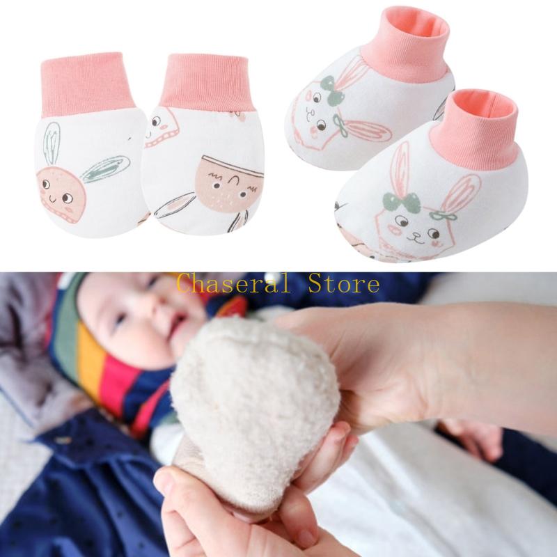 E7CE 4 Set Cotton Baby Mittens - Baby Mittens Scratch のレビューと価格