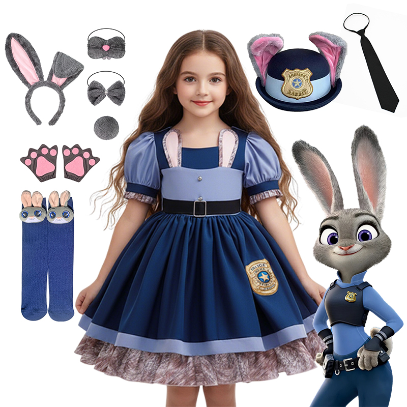Kids Girls Bunny Police Inspir - Baby Clothing Europe のレビューと価格