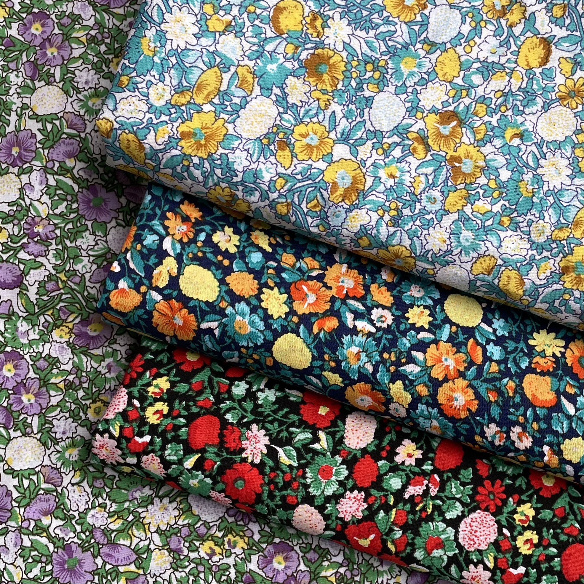 Colorful Floral Plants 100%Cot - Baby Clothing Material のレビューと価格