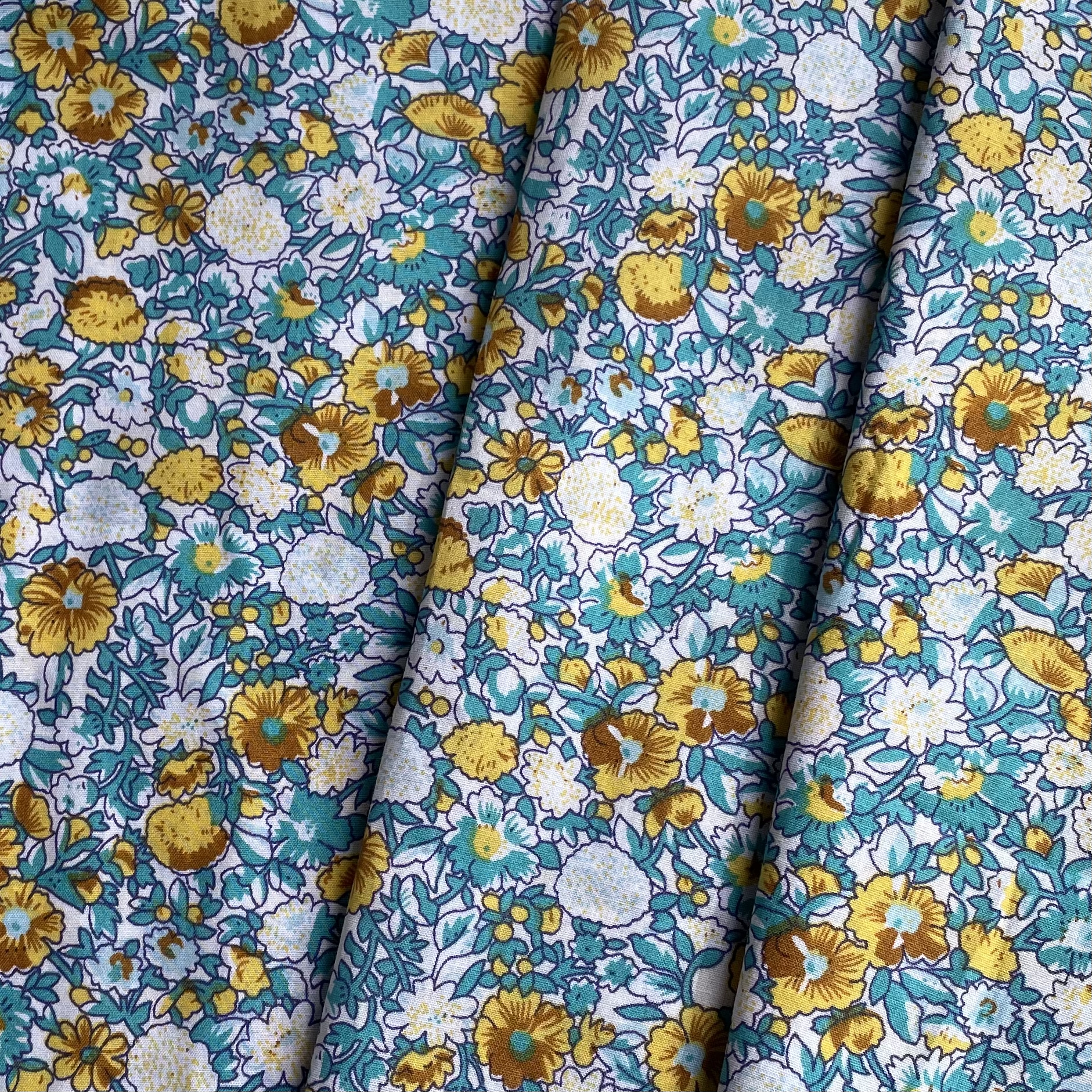 Colorful Floral Plants 100%Cot - Baby Clothing Material のレビューと価格